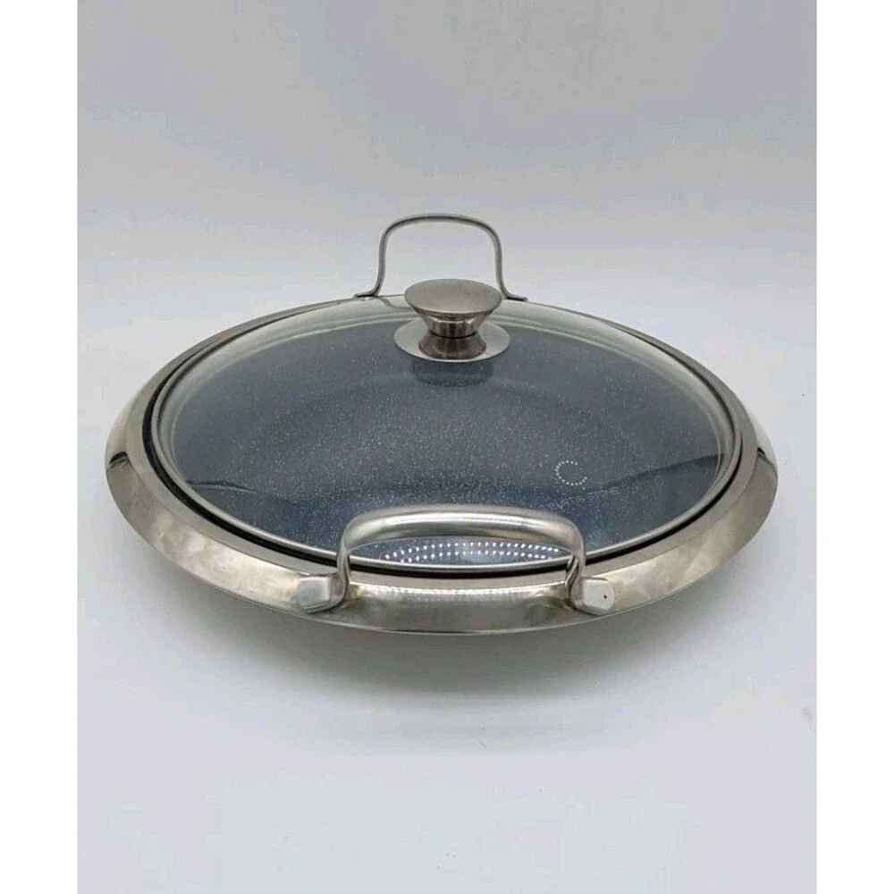 Curtis Stone DuraPan 14 Inch nonstick multipurpose pan With Lid